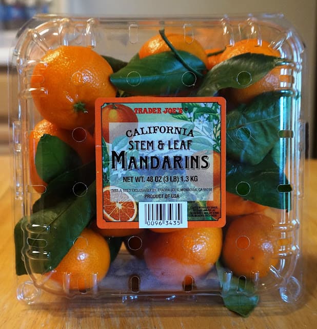 Trader Joe'S California Stem & Leaf Mandarins