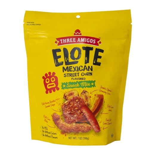 Three Amigos Elote Snack Mix Mexican Street Corn Flavored