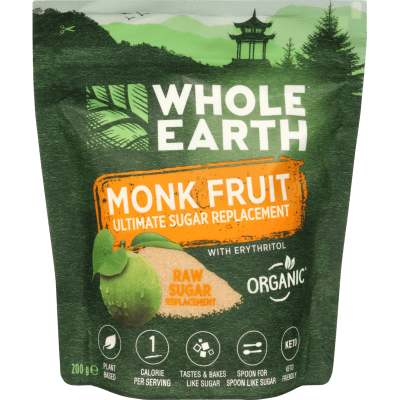 Whole Earth Monk Fruit Ultimate Sugar Replacement With Erythritol