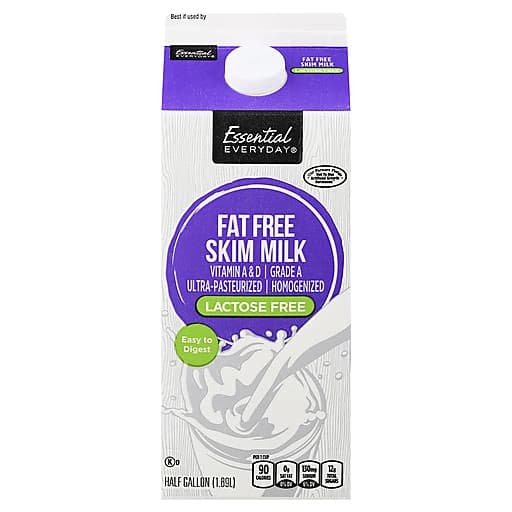 Essential Everyday Fat Free Lactose Free Milk