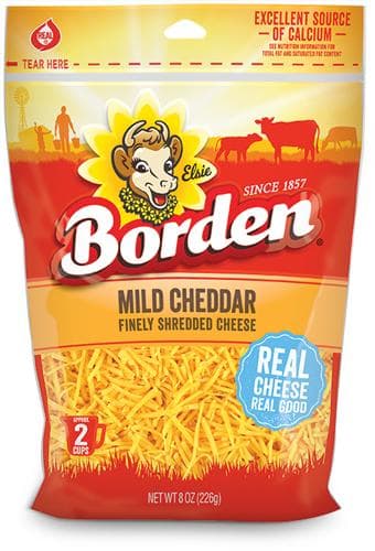 Borden Shredded Mild Cheddar Cheese