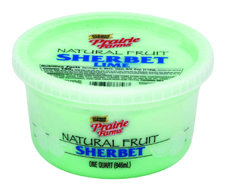 Prairie Farms Natural Fruit Sherbet Lime