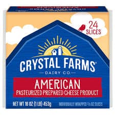 Crystal Farms Cheese Slices, American