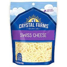 Crystal Farm Fine Shredded Swiss