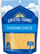 Crystal Farms Finely Shredded Cheddar