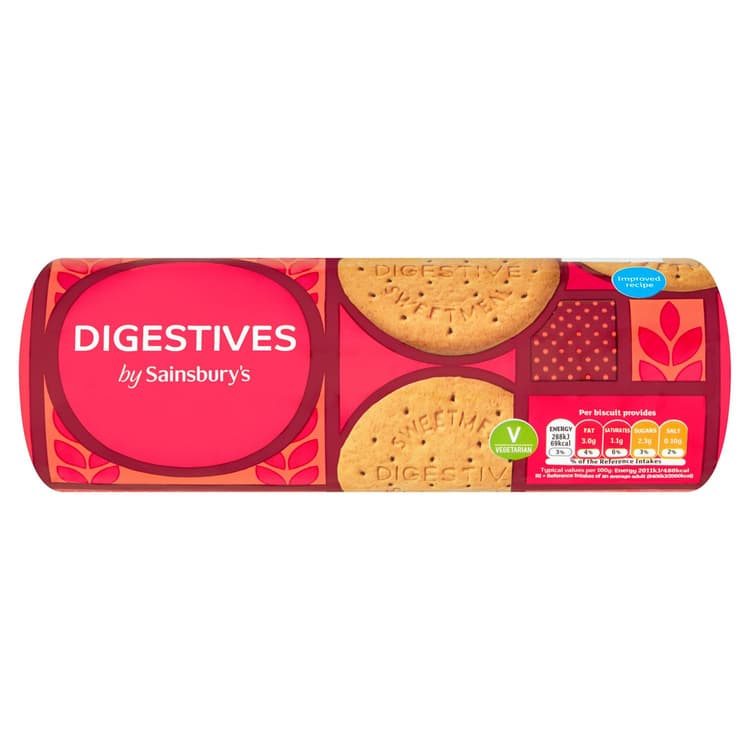 Sainsbury'S Sweetmeal Digestives Biscuits