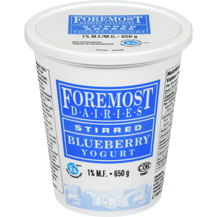 Foremost Dairies Stirred Blueberry Yogurt