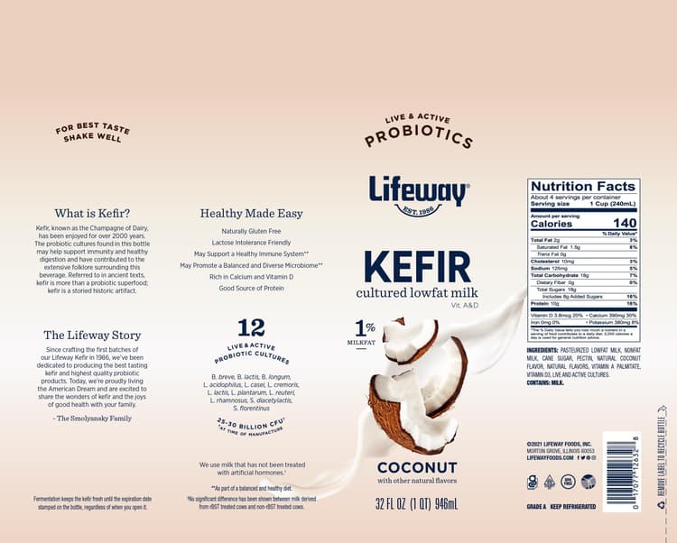 Lifeway Low Fat Coconut Kefir