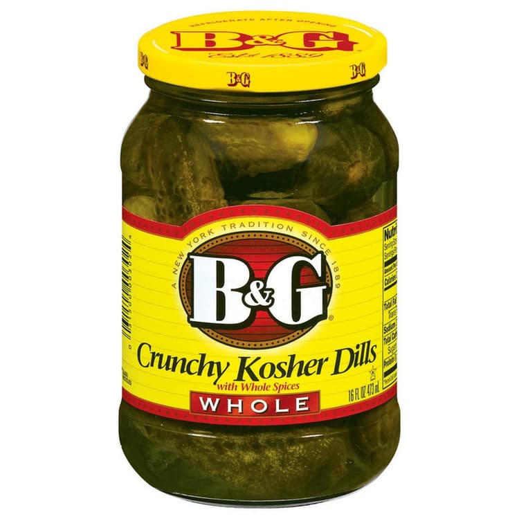 B&G Crunchy Kosher Dill Pickles, Whole