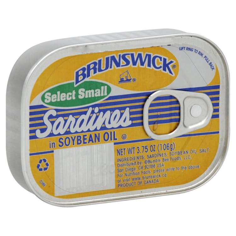 Brunswick Select Small Sardines In Soybean Oil