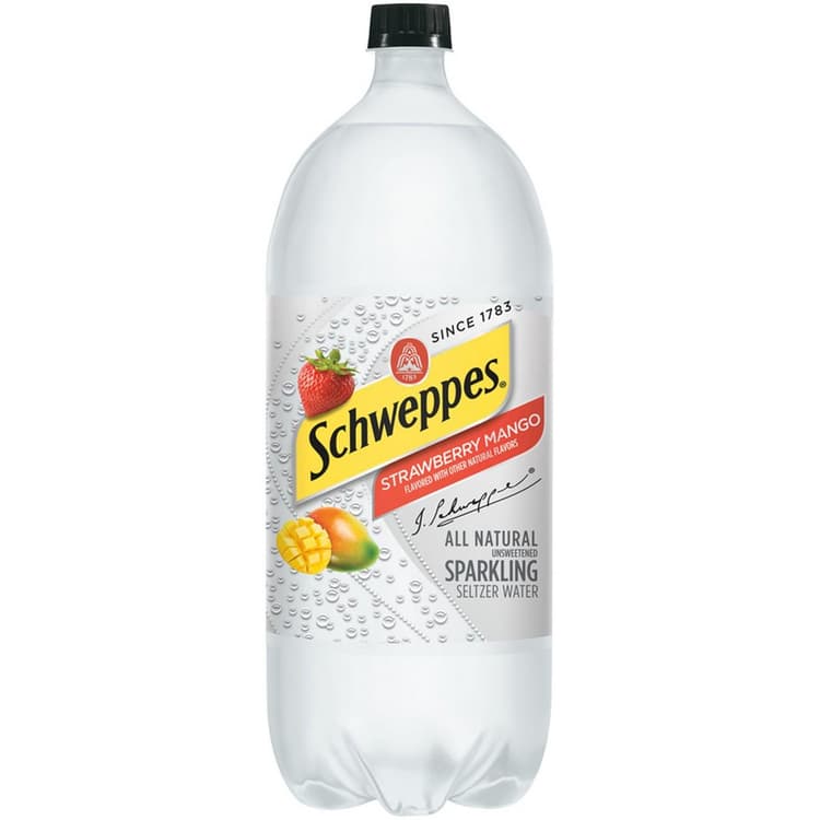 Schweppes Seltzer Water, Sparkling, Strawberry Mango