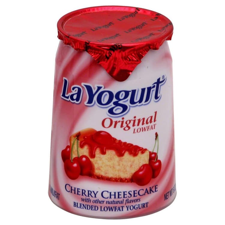 La Yogurt Blended Lowfat Yogurt, Cherry Cheesecake