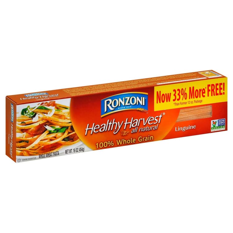 Ronzoni, Healthy Harvest - Pasta, Whole Wheat, Whole Grain, Linguine