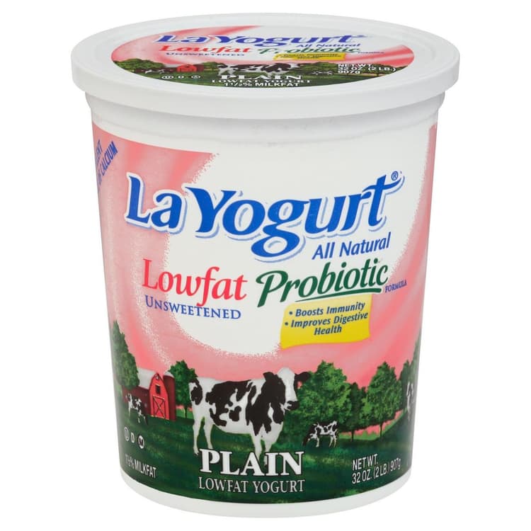 La Yogurt Yogurt, Lowfat, Unsweetened, Plain