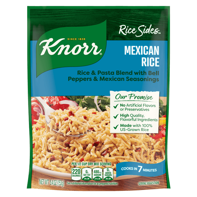 Is it Whole 30? Knorr Rice Sides Mexican Rice, Cooks In 7 Minutes No Artificial Flavors, No Preservatives, No Added Msg