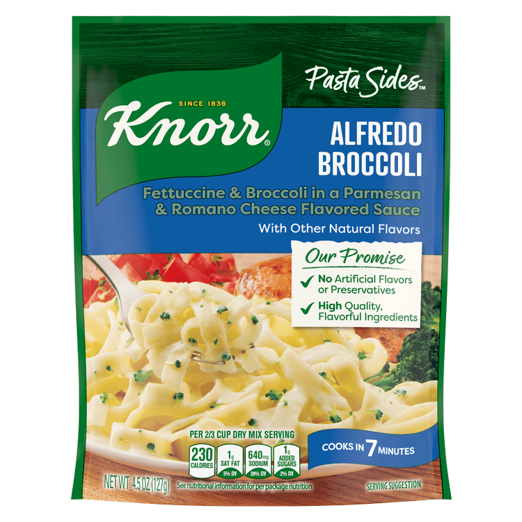 Knorr Alfredo Broccoli Fettuccine Pasta Sides