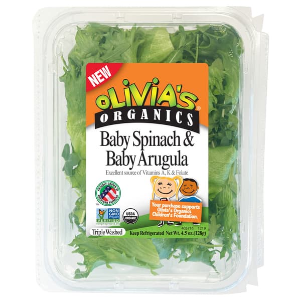 Olivia'S Organic Spinach & Arugula