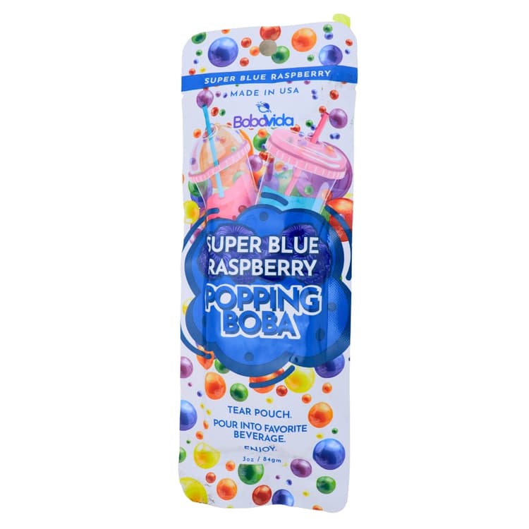 Bobavida Super Blue Raspberry Popping Boba
