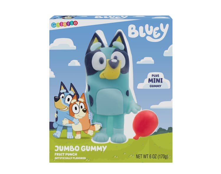 Galerie Bluey Jumbo Gummy Fruit Punch Plus Mini Gummy