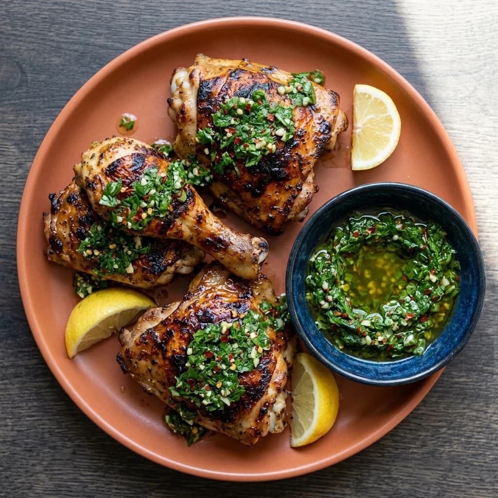Gluten Free Grilled Argentine Chicken with Chimichurri