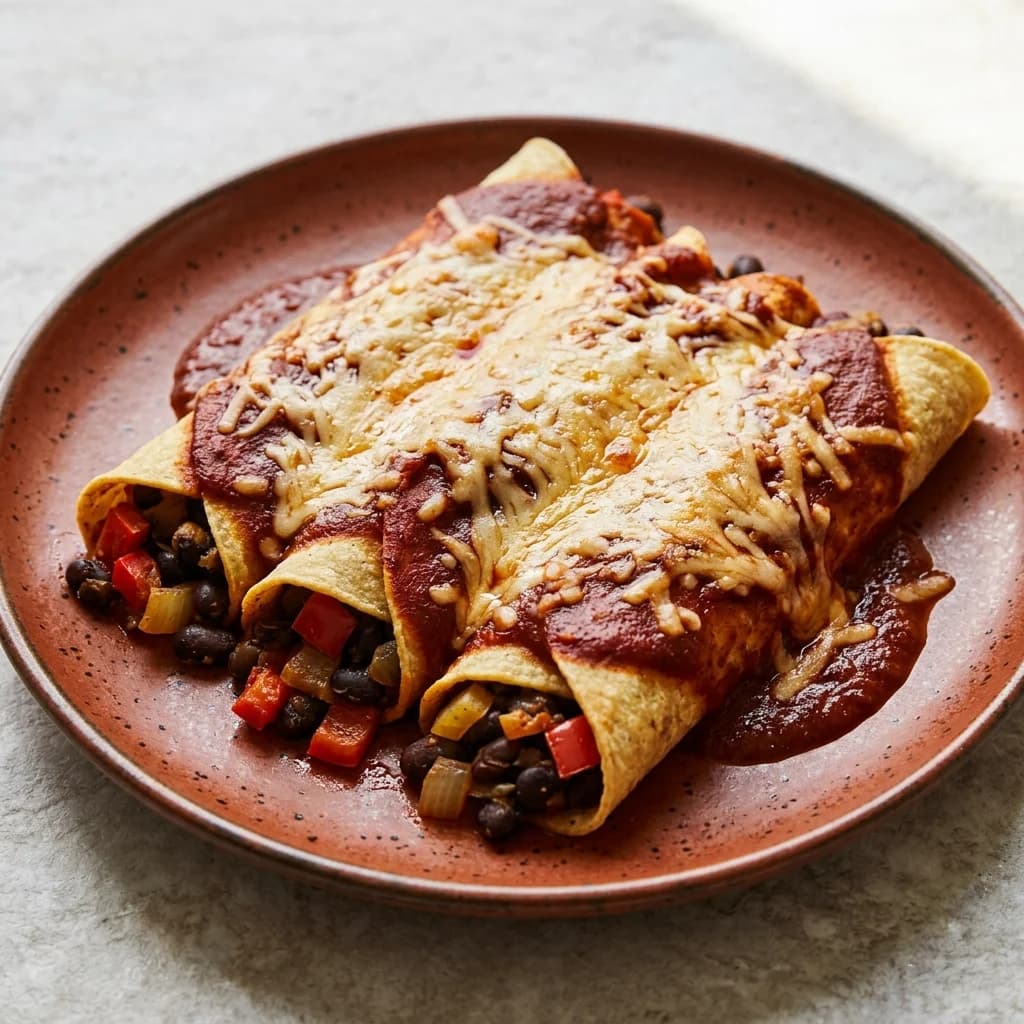Vegan Black Bean Enchiladas
