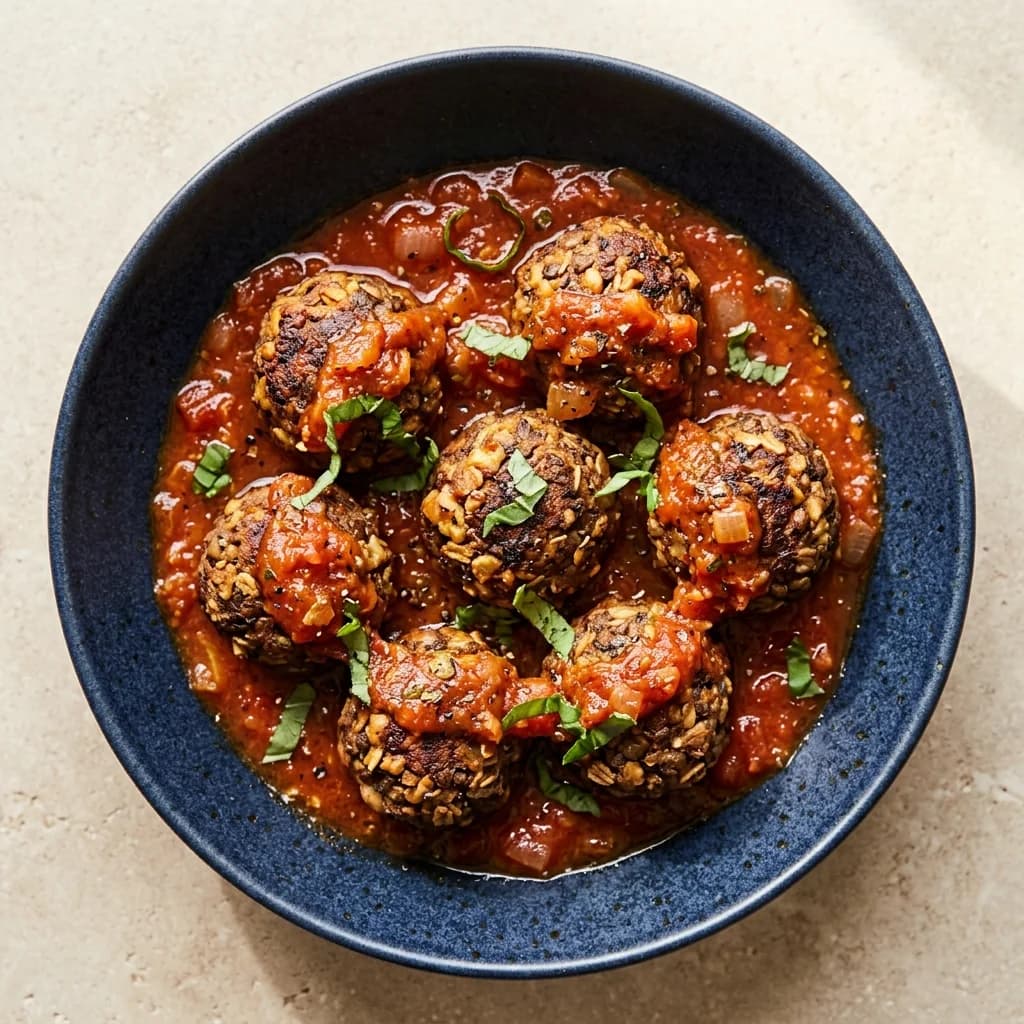 Vegan Lentil-Walnut Meatballs