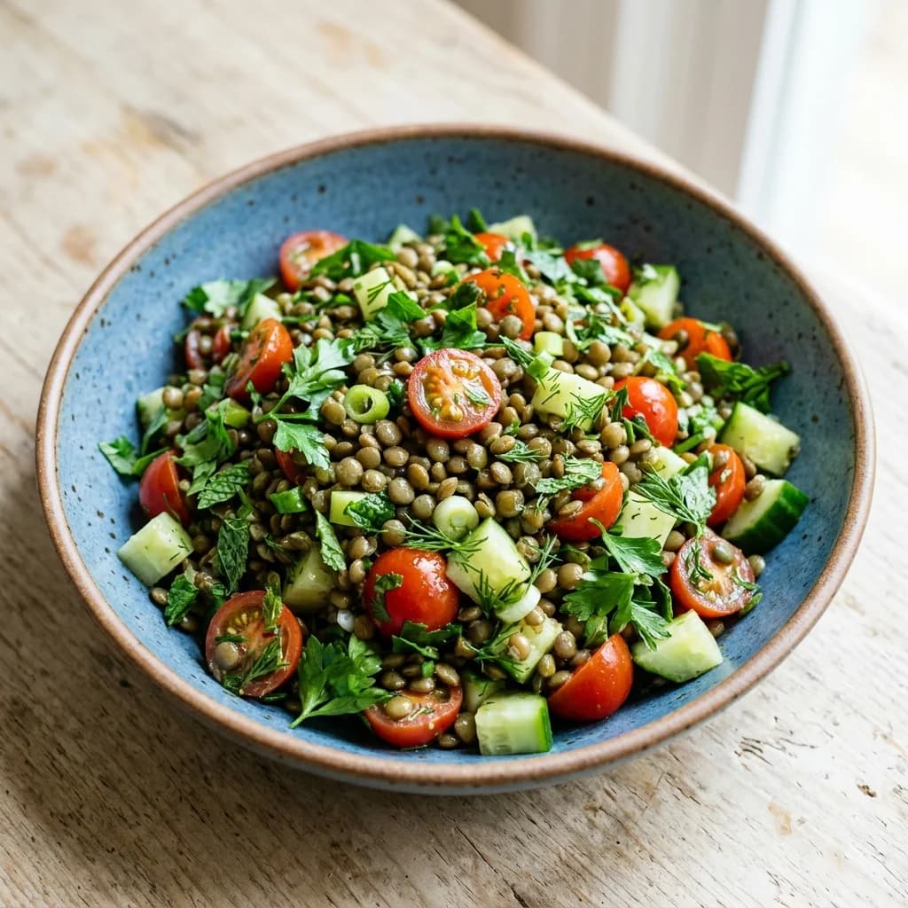 Vegan Fresh Herbed Lentil Salad
