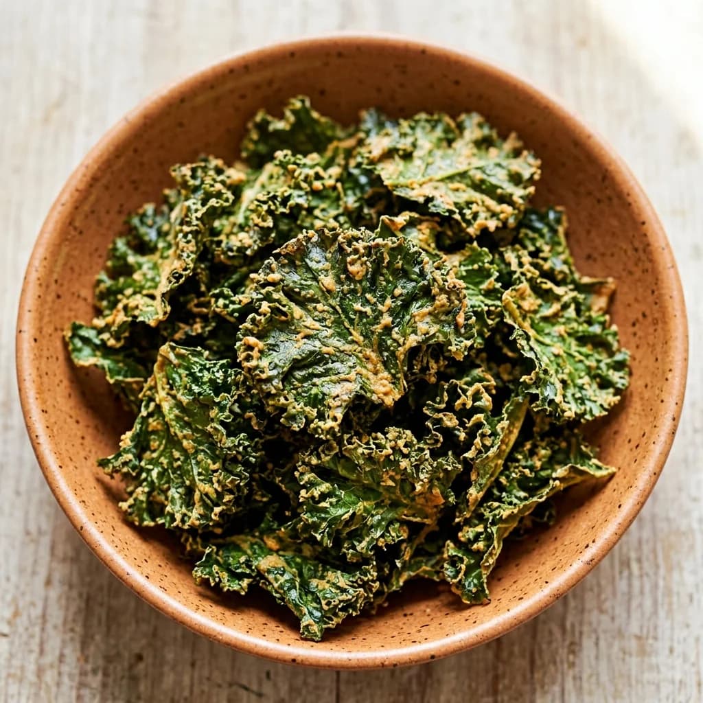 Vegan Cheesy Kale Chips