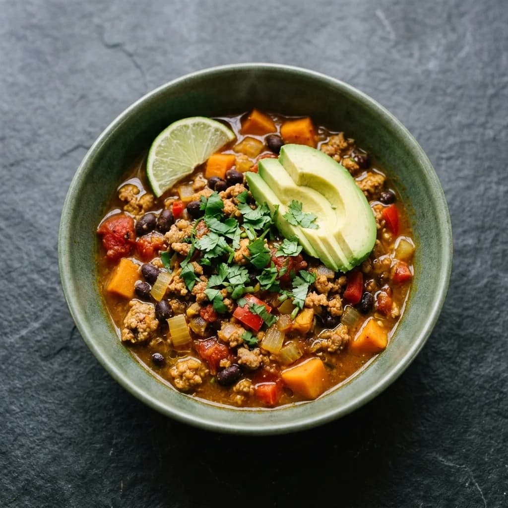 Turkey Chili with Turmeric & Black Beans