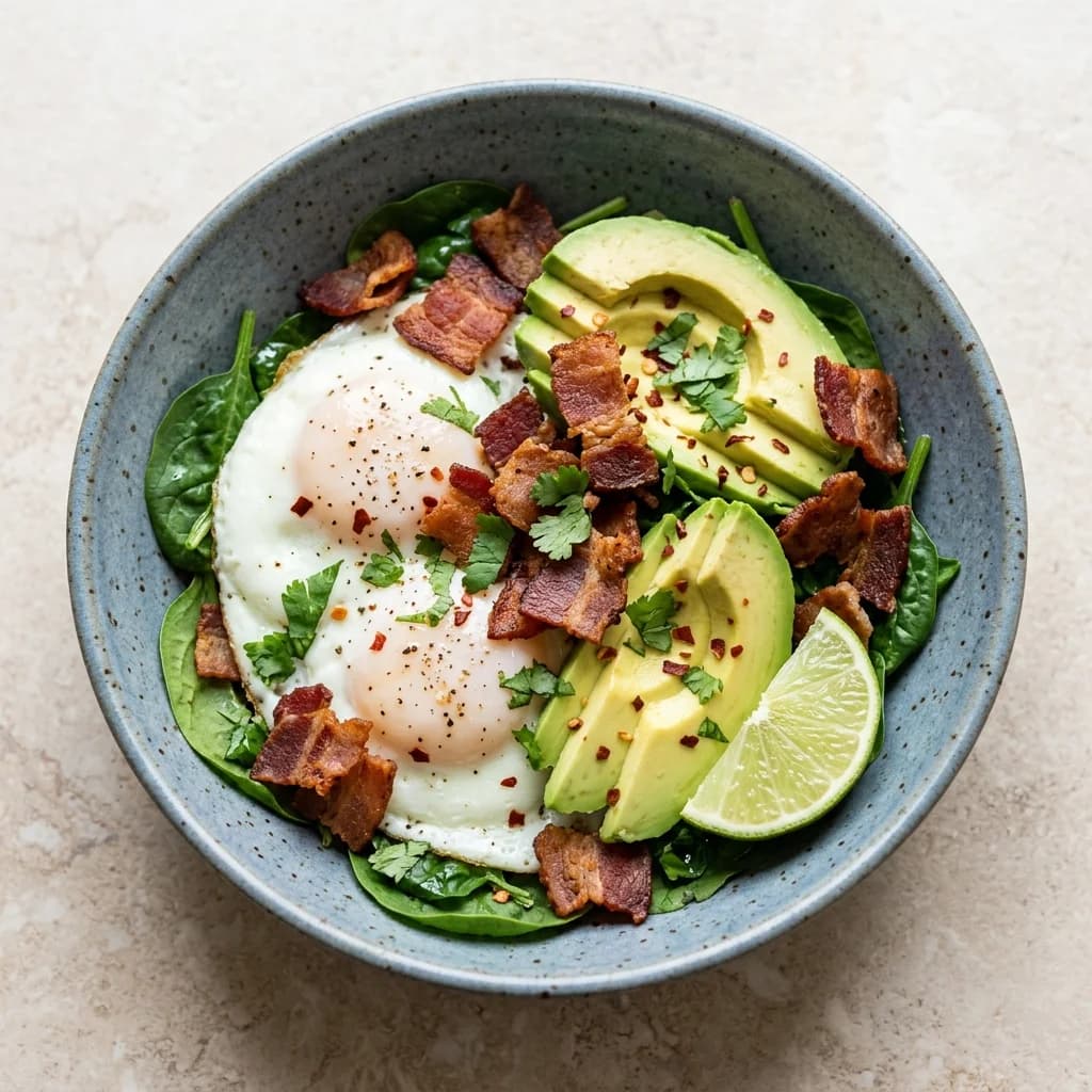 Whole30 Bacon Avocado Egg Bowl
