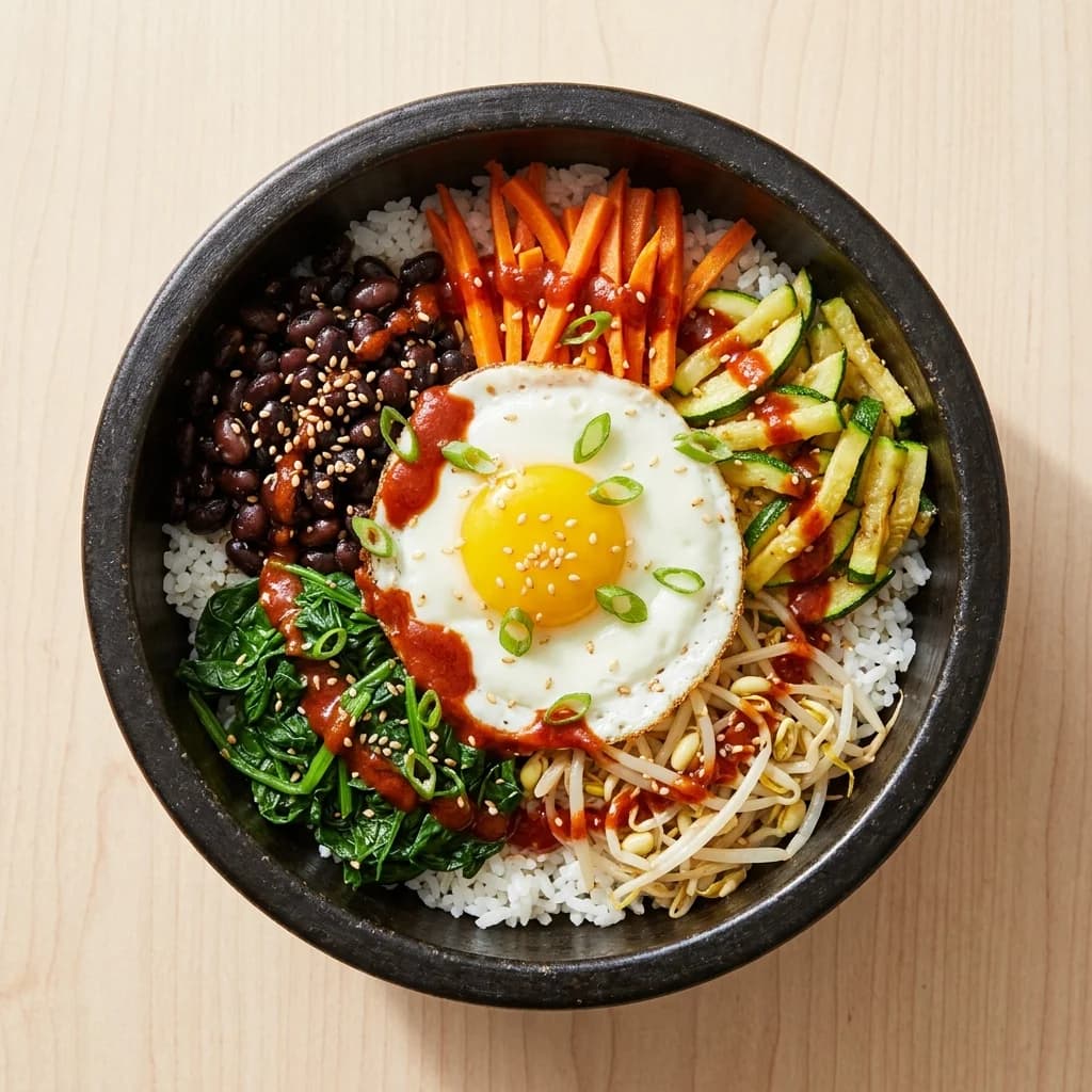 Classic Black Bean Bibimbap