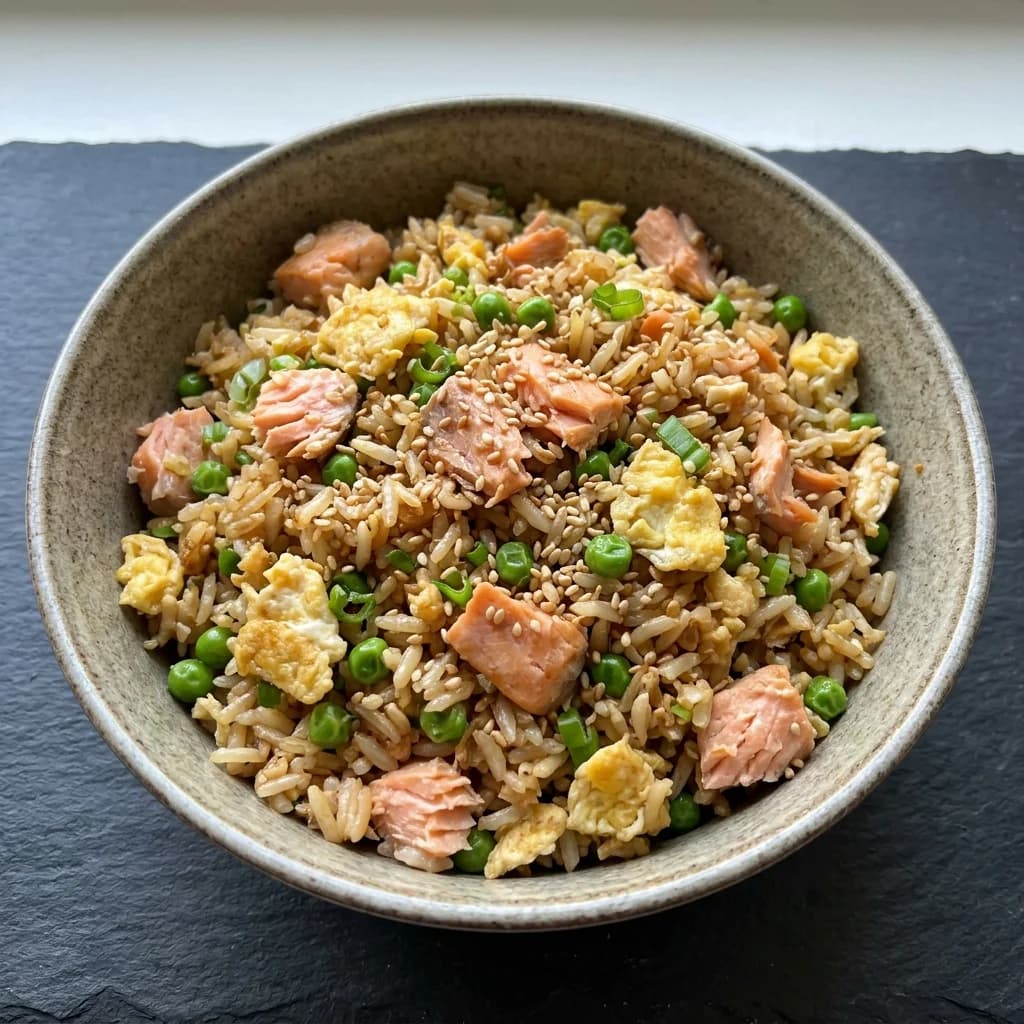 Classic Salmon Fried Rice