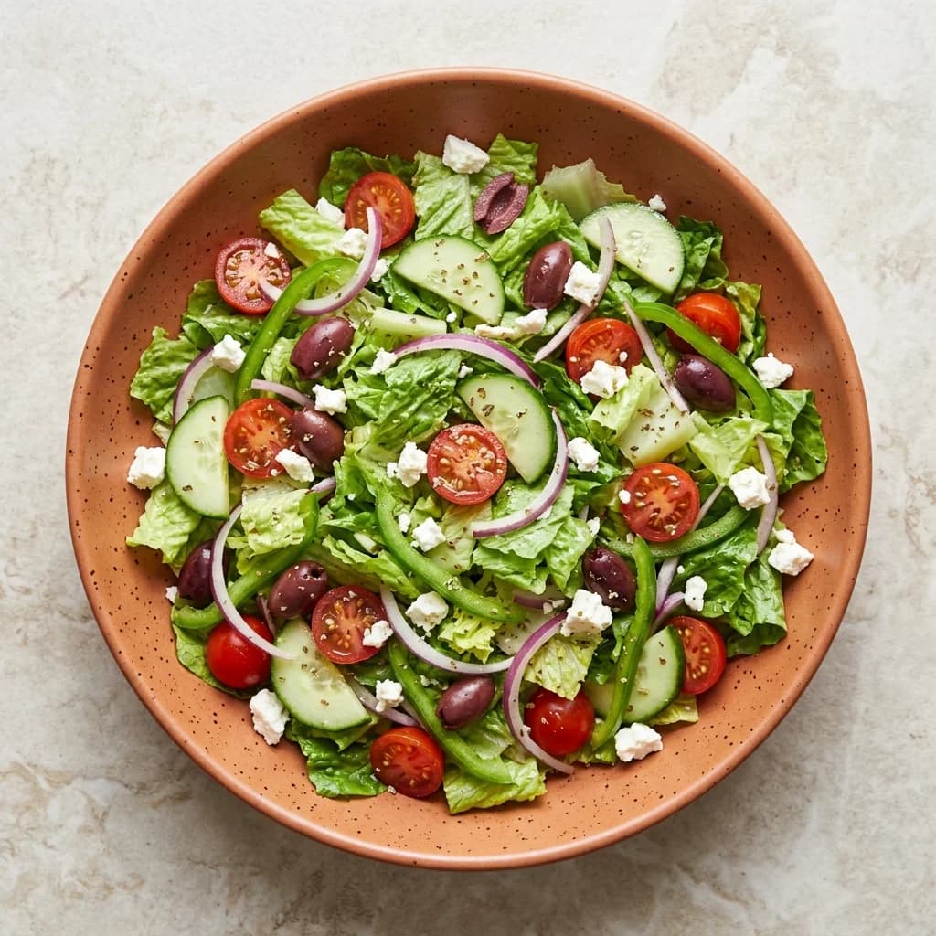 Greek Salad with Romaine