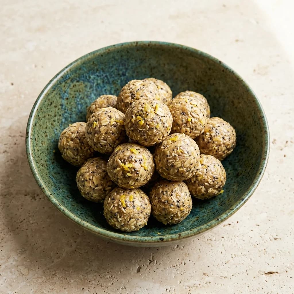 Lemon Poppy Seed Energy Balls