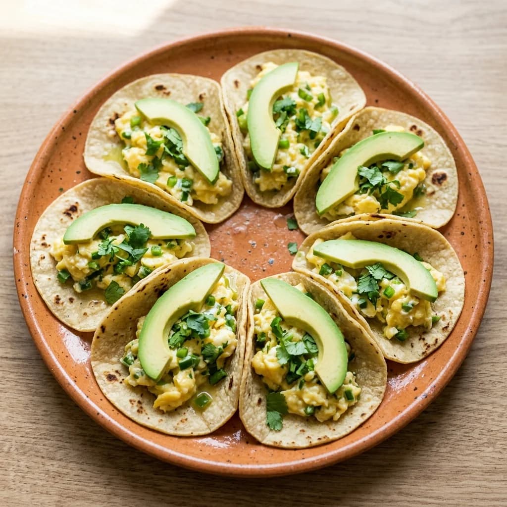 Gluten Free Cilantro-Lime Egg Tacos