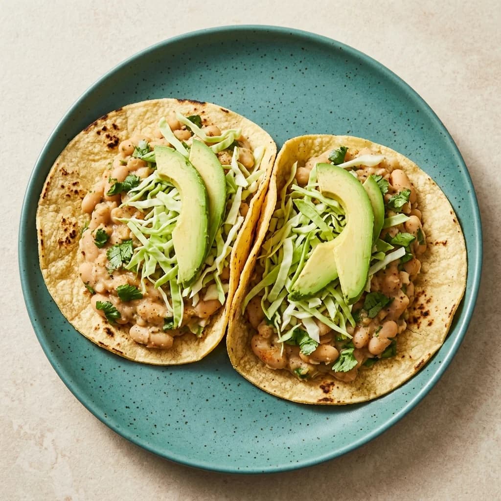 Gluten Free Cilantro-Lime White Bean Tacos