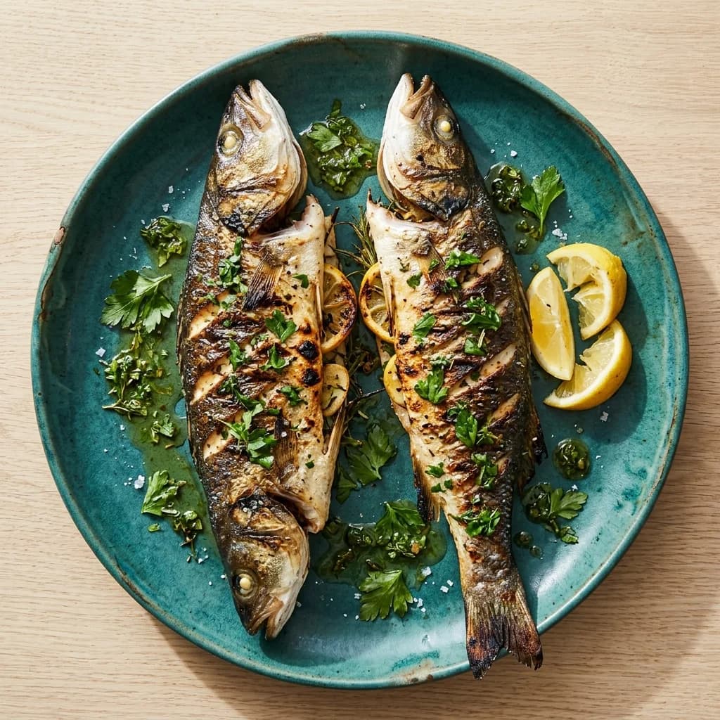 Gluten Free Grilled Whole Fish with Herbs