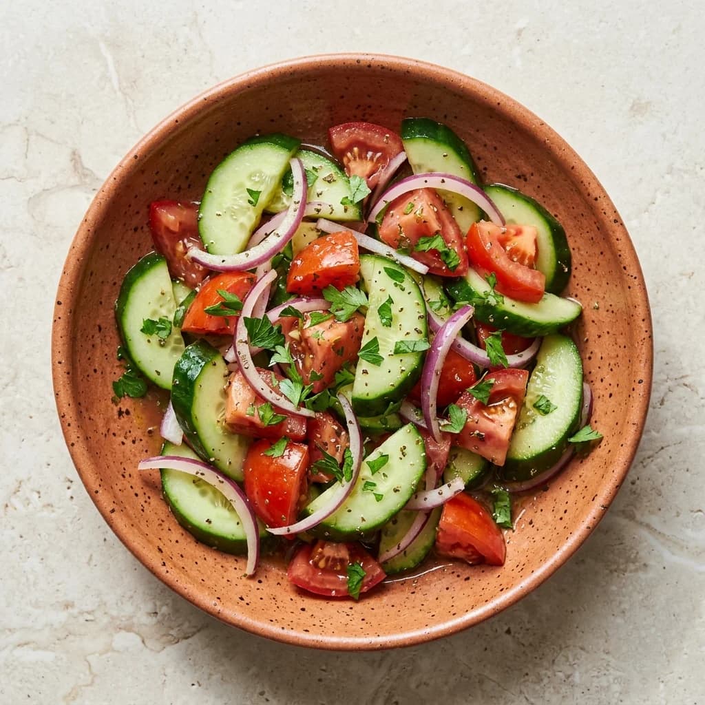 Cucumber Tomato Onion Salad