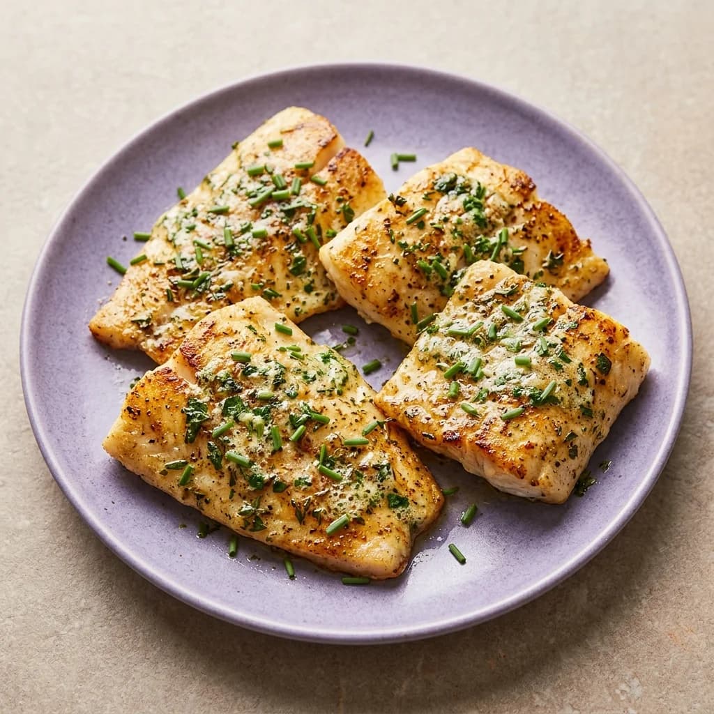 Pan-Seared White Fish with Herb Butter