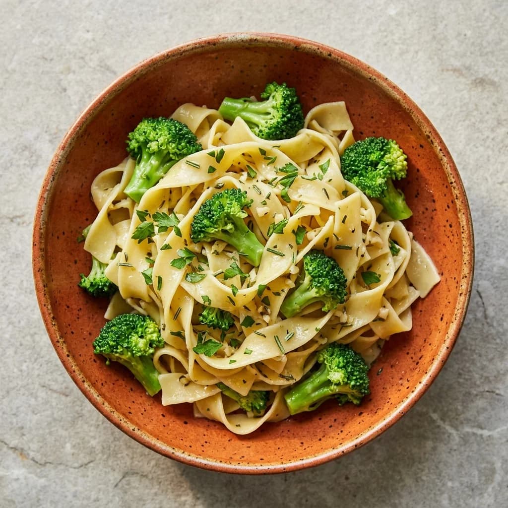 Rosemary-Garlic Butter Noodles with Broccoli