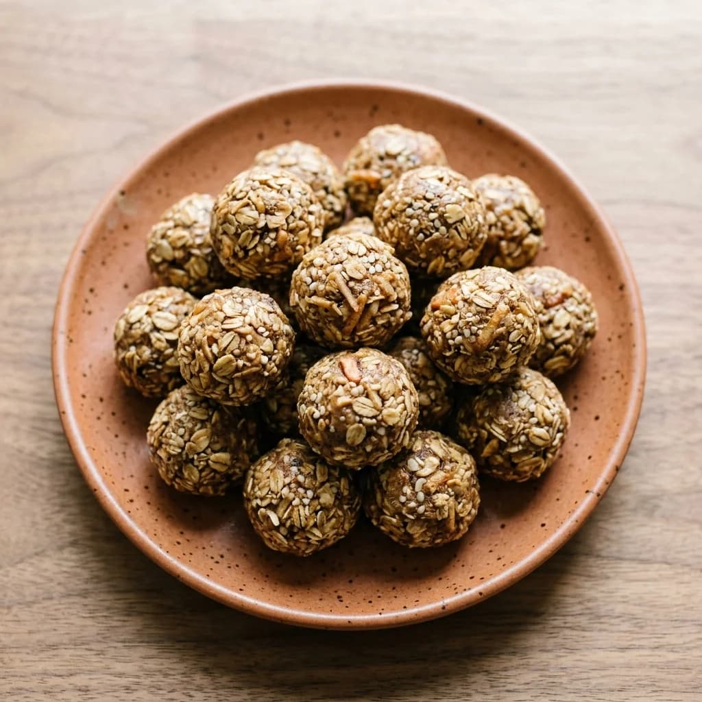 Vanilla Apple Oat Energy Bites