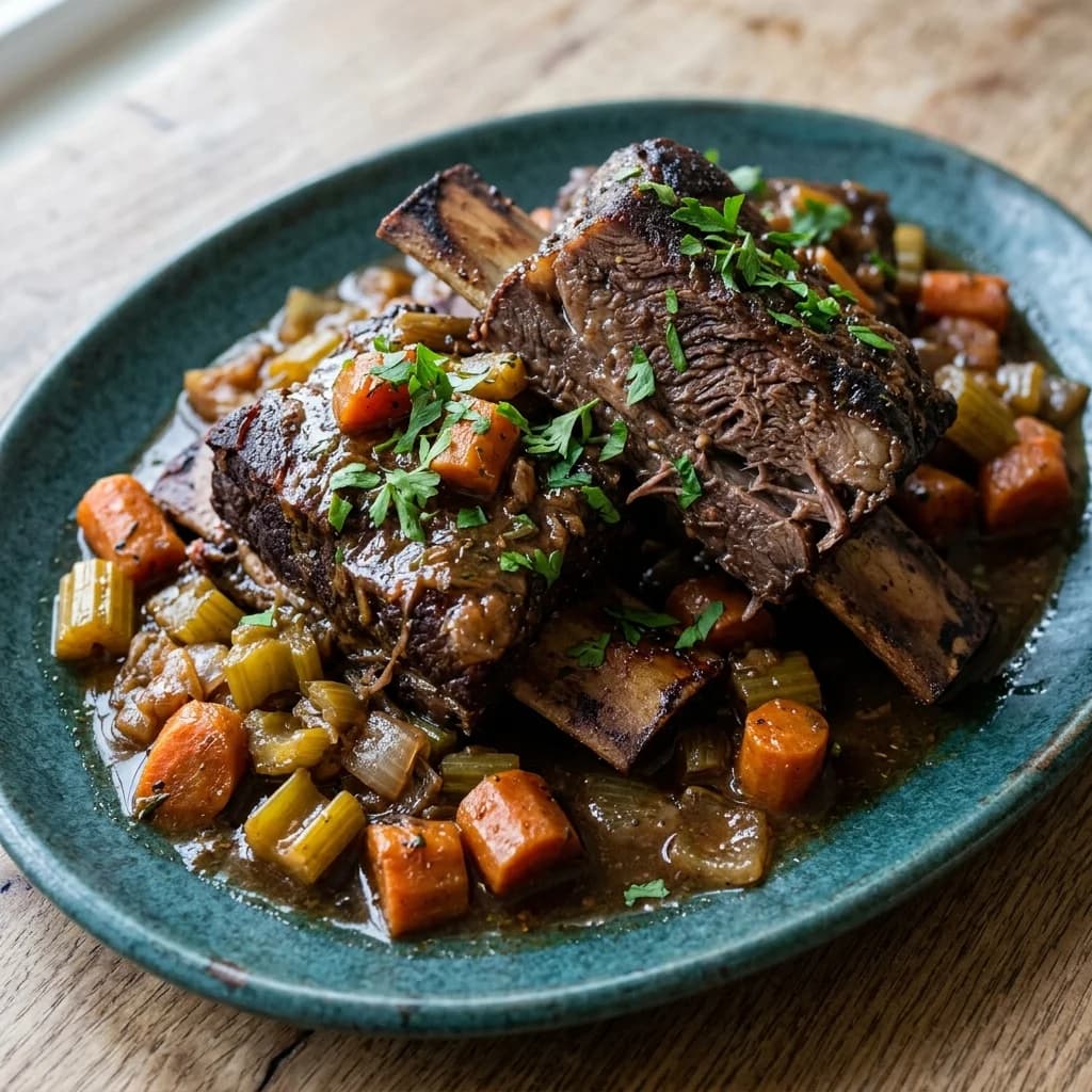 Herbed Apple Cider Braised Short Ribs