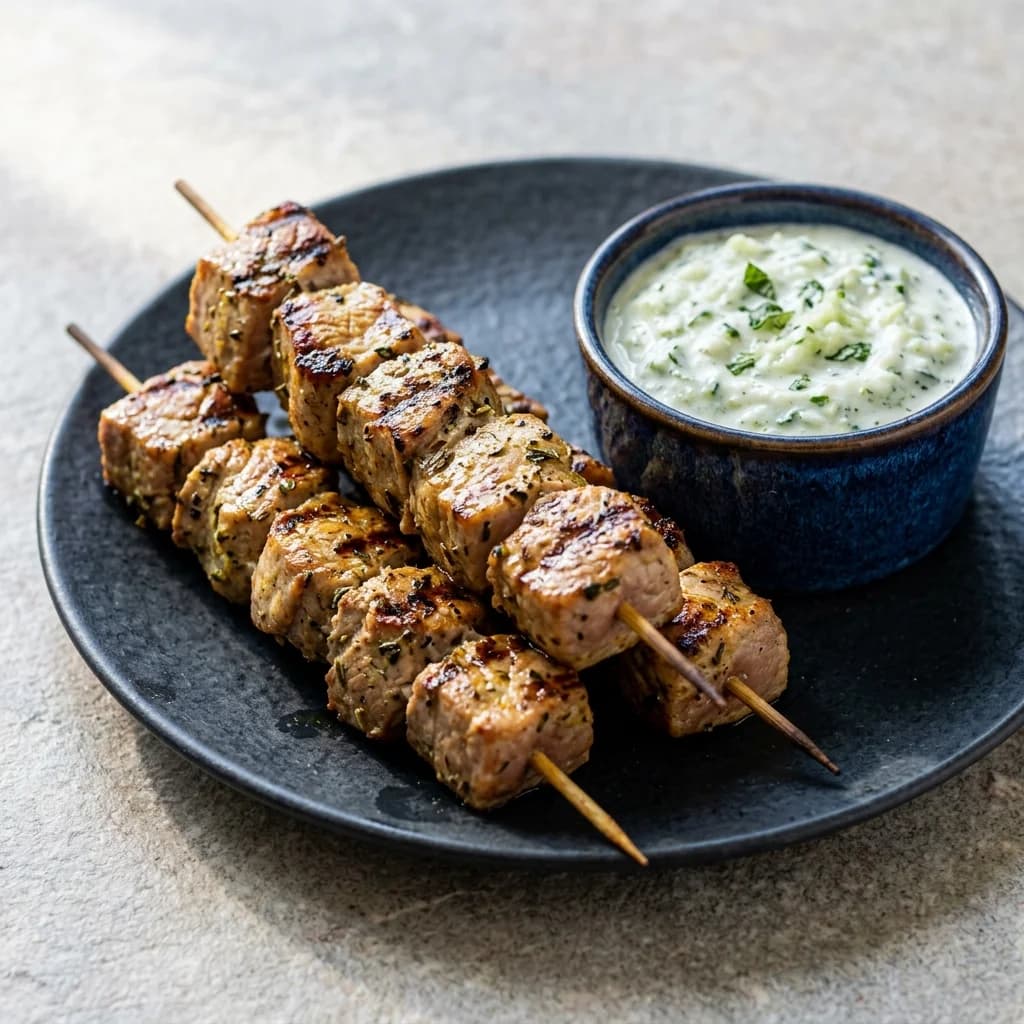 Herb-Marinated Pork Souvlaki