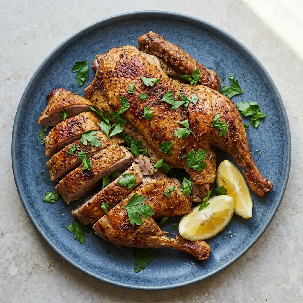 Herb-Roasted Duck with Lemon & Fresh Herbs