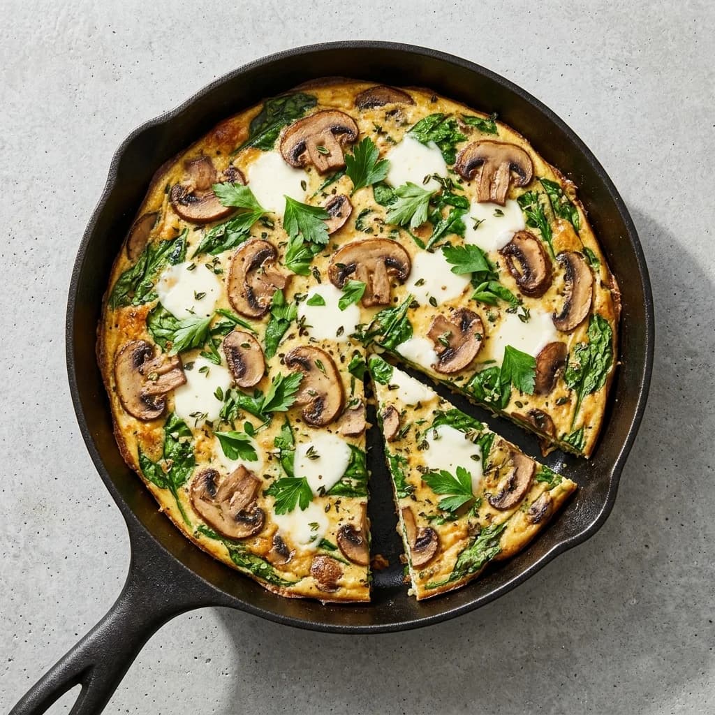 Spinach and Mushroom Frittata