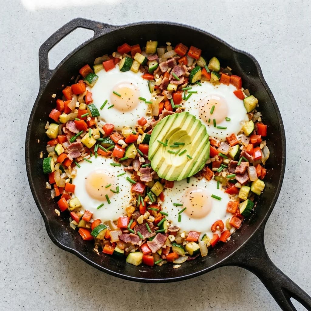 Paleo Bacon & Egg Breakfast Skillet
