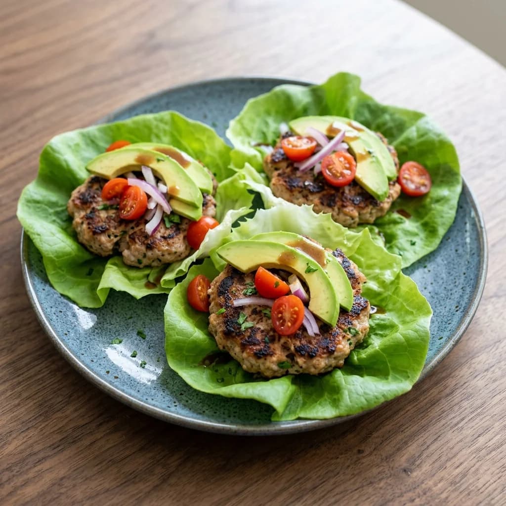 Paleo Turkey Burger Lettuce Cups