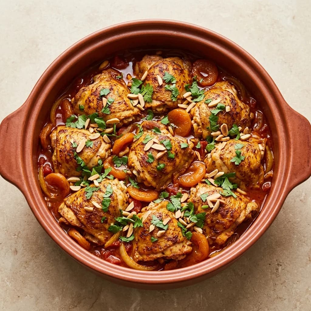 Whole30 Harissa Moroccan Chicken with Apricots