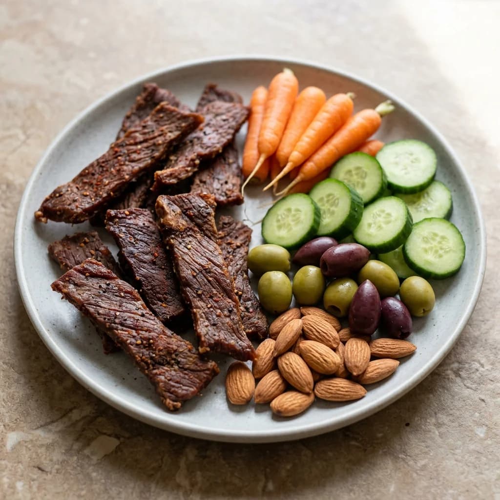 Whole30 Beef Jerky Snack Plate