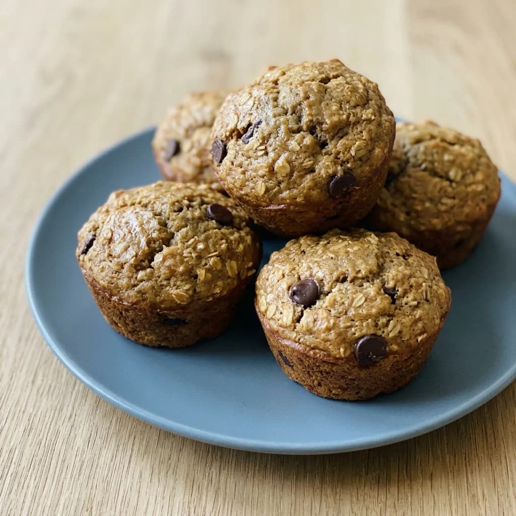 Blender Banana Oat Muffins